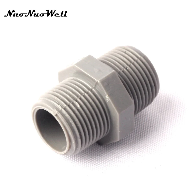 4pcs NuoNuoWell 3/4" Male Straight Connector for Garden Micro Drip