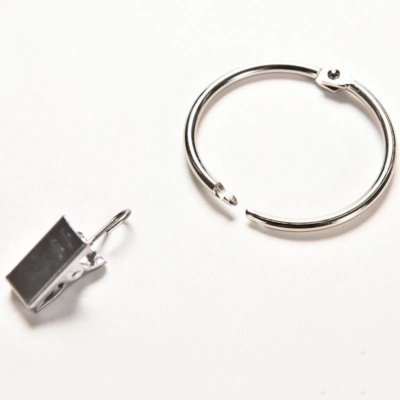 10pcs New Movable Stainless Steel Curtain Rod Clips Window Shower