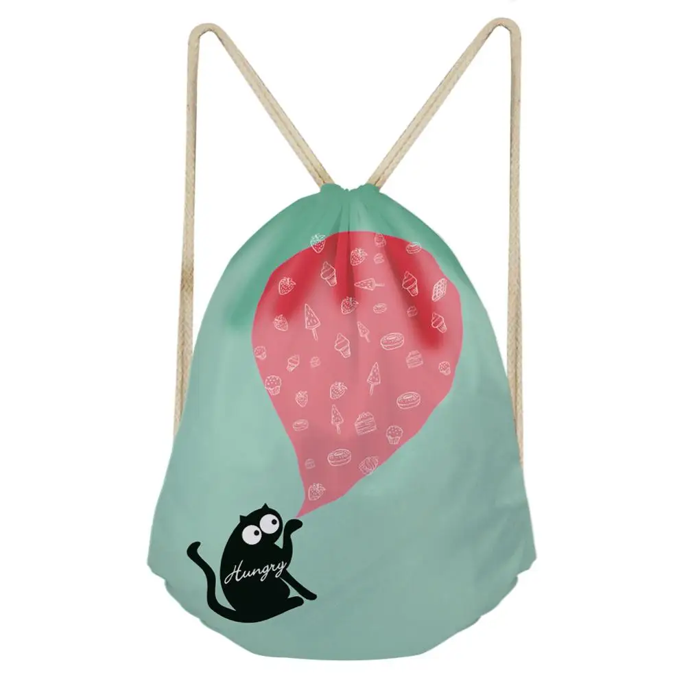 

Cute Beautiful Adorable Pattern Small Women Backpack Travel Female Drawstring Bag School Girls Bagpack Casual Storage Pocket