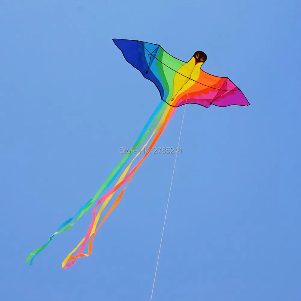 78 inch huge Rainbow Kite parrot Bird single line for kids and Adults