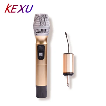 

KEXU 1 Way 8 channel Metal Handheld Transmitter Wireless Mic Microphone Camera Microphone Party Karaoke Skype Microphone