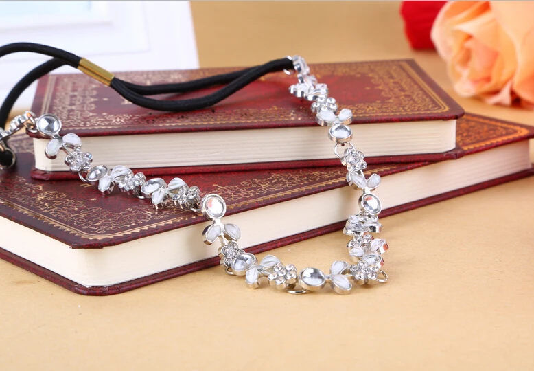 

SBY0128 New Style Fashion Hair Band Hair Clip Stone Flower hair Accessories Headband