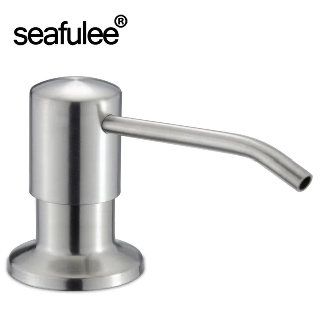 Us 9 12 11 Off Stainless Steel Kitchen Sink Liquid Dish Soap Dispenser Brushed Finish 17 Oz Bottle 3 15 Inch Threaded In