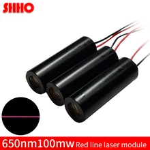Professional Manufacturer 650nm 100mw red line laser module customizable production red laser marking cutting locator discount