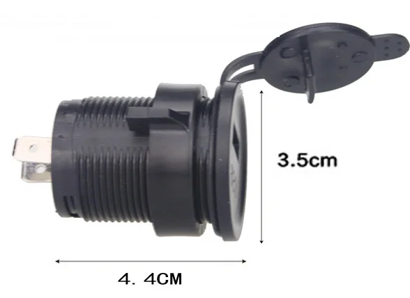 12 V Водонепроницаемый зарядное usb-устройство для мотоцикла мобильного телефона Мощность Порты и разъёмы розетка Зарядное устройство Питание Зарядка порт розетка