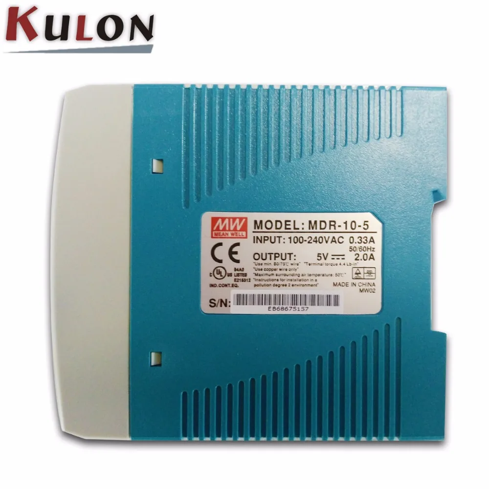 Оригинальная Светодиодная лента Meanwell MDR 10 Вт 5 В 12 15 24 Промышленный источник