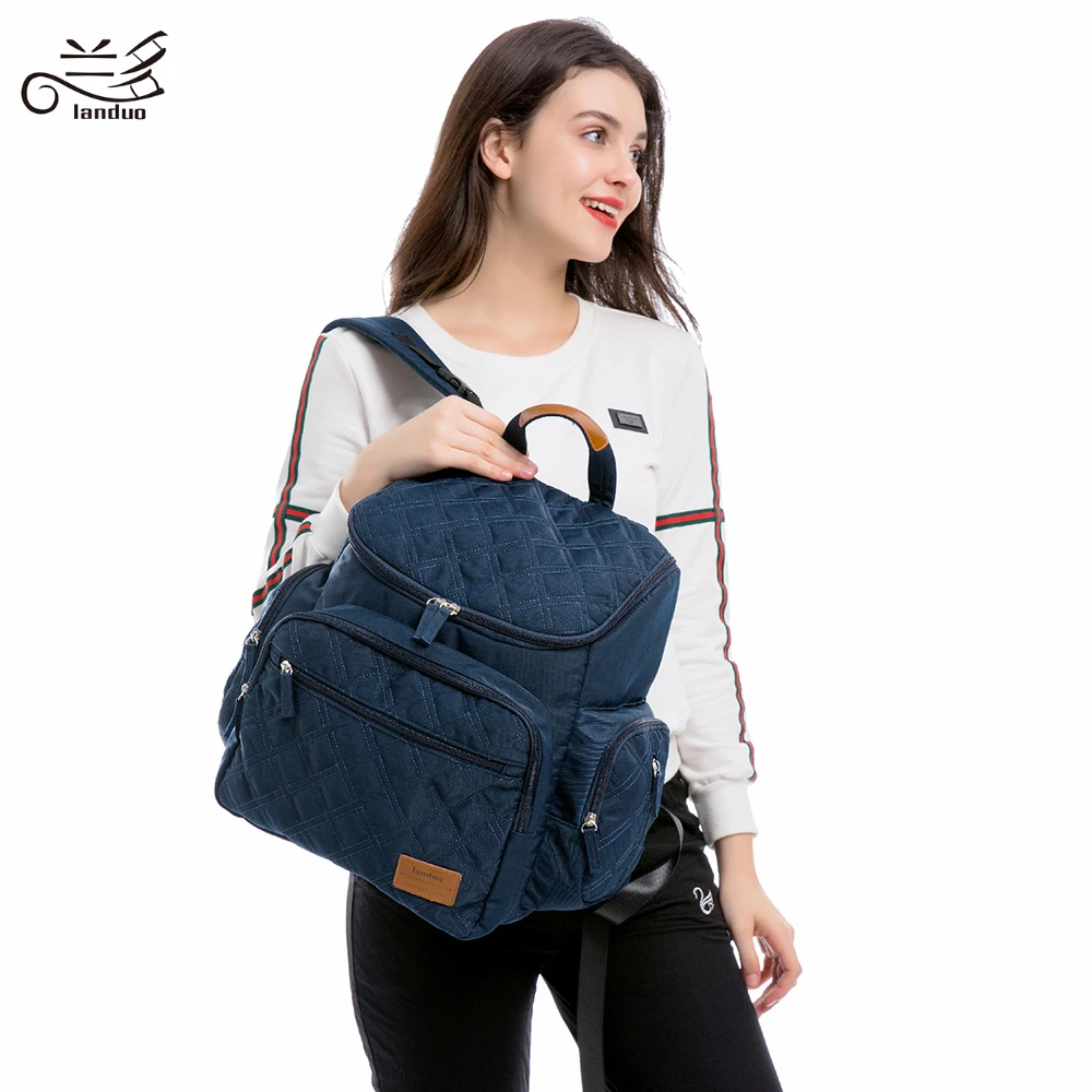 LAND Mommy сумка для подгузников большой емкости дорожный рюкзак для подгузников с пеленальным ковриком удобная детская сумка для прогулки с ребенком MPB37