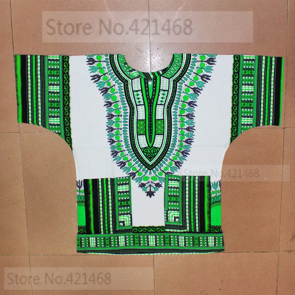 (Fast shipping) New fashion design african traditional printed 100% cotton Dashiki T-shirts for unisex (MADE IN THAILAND) african suit