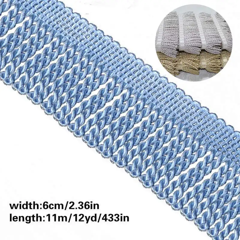 white 8cm Fringe Tassel Trim Upholstery Curtain lamp trimmings bag costum trims