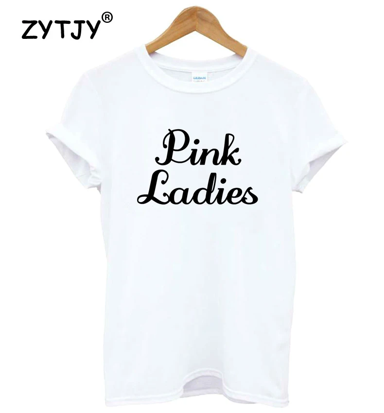 

pink ladies Letters Women Tshirt Cotton Funny t Shirt For Lady Girl Top Tee Hipster Tumblr Drop Ship HH-436
