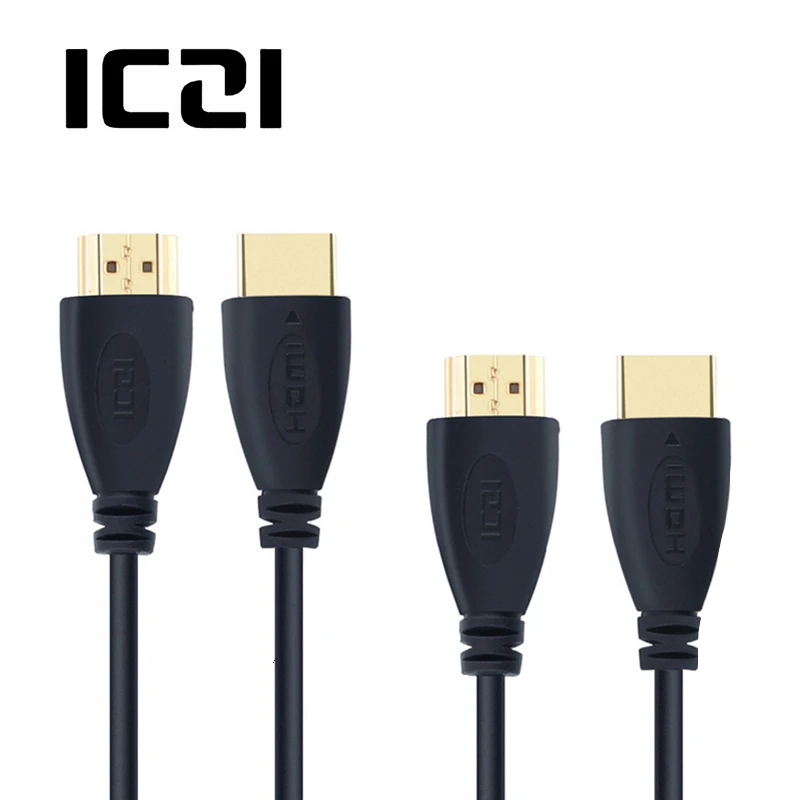 

ICZI 2 Pack 1.8m 1m HDMI Cable HDMI to HDMI Male to Male Connector Cable 4K 1080P 3D for PC Laptop PS4 Projector STB HDTV