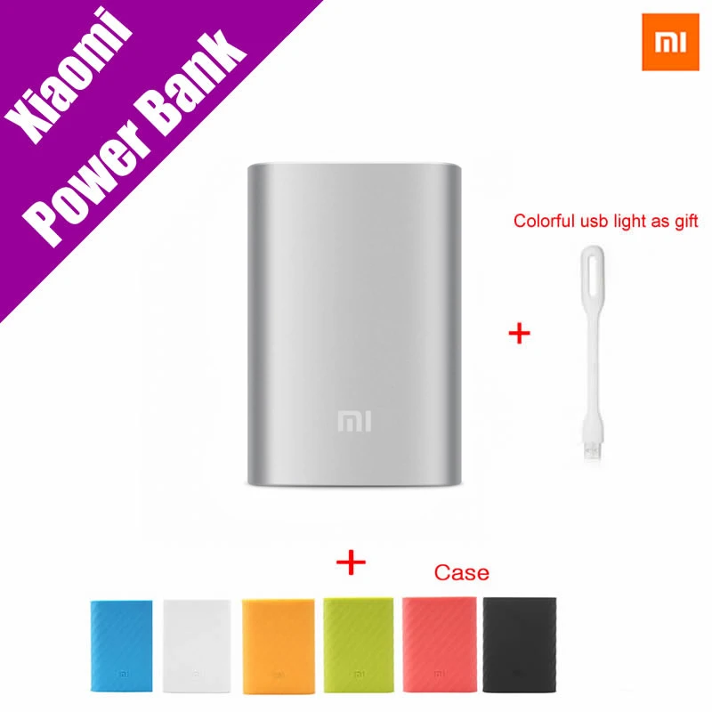  Xiaomi Mi Power Bank 10000mAh External Battery Portable Mobile Backup Bank MI Charger  for Android iPhones 7 plus,iPad 