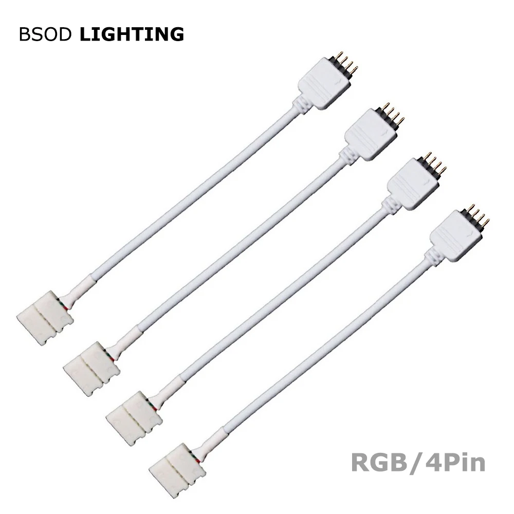 BSOD светодиодные ленты Соединительный кабель RGB к контроллеру женский порт кабель адаптер 4Pin проводник провода удлинитель шнур