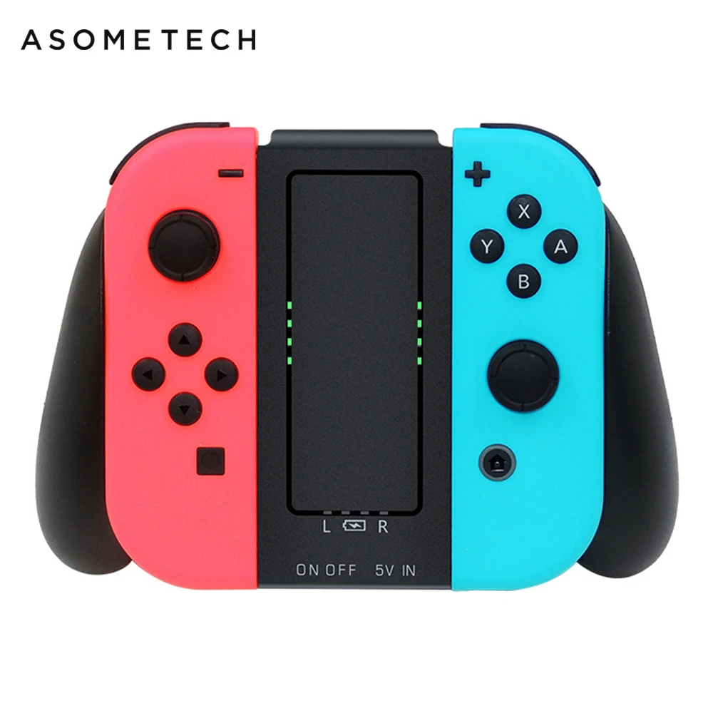 2000 мАч зарядная док станция для Nintendo Switch Joy con зарядное устройство NS заряжаемая