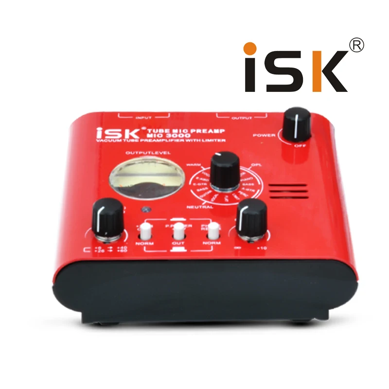 ISK MIC 3000 Professional вакуумная трубка предусилителя микрофон усилители домашние 48 В