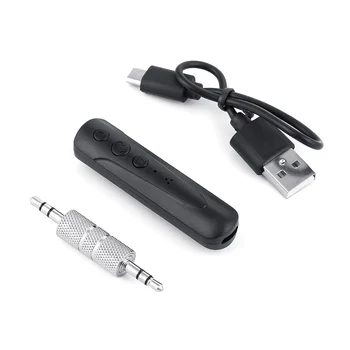 

Car Stereo Bluetooth AUX 3.5mm jack Wireless Car Kit Hands free Music Audio Receiver Adapter Auto AUX Kit for Speaker Headphone