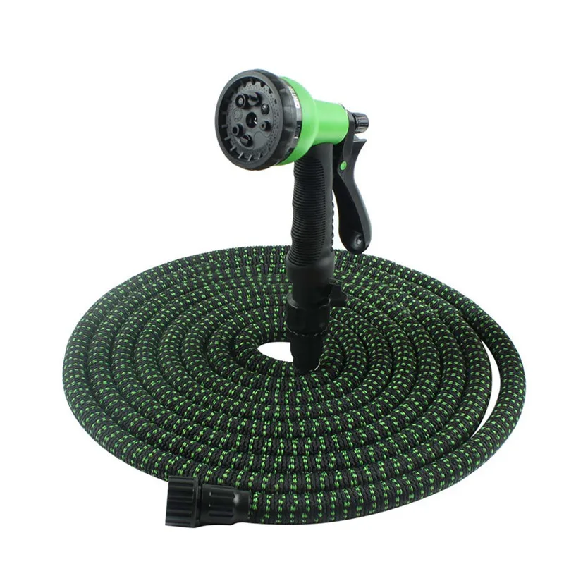 

High Quality 25FT-100FT Garden Hose Expandable Magic Rubber Soft Plastic Hose Watering Hose Plastic Water Gun Nozzle Set Gardens