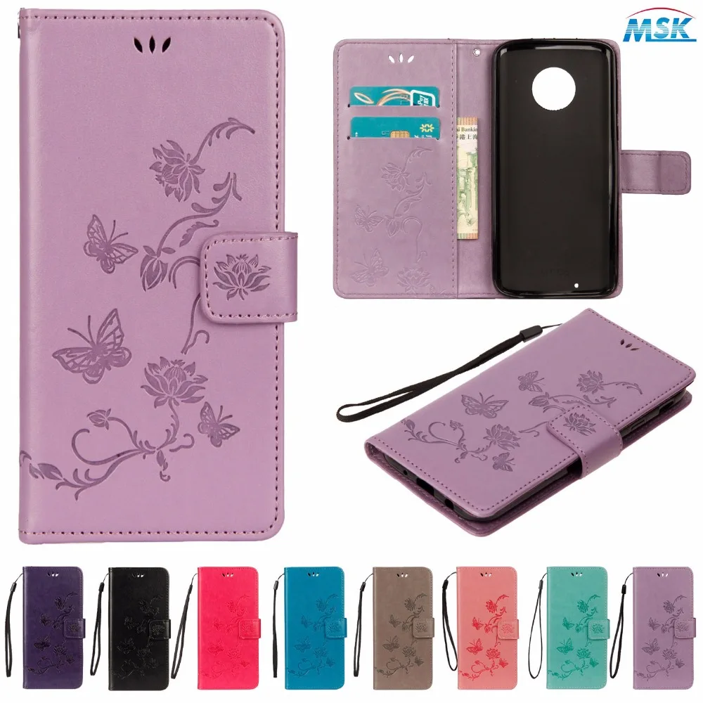 For Motorola Moto G6 Plus 2018 case Flip Cover Coque G6+ Dual SIM Leather wallet for motorola g6 plus funda | Мобильные телефоны и