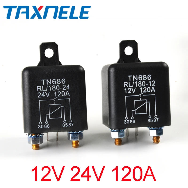 

Start relay RL180 120A 12V 24V Power Automotive Relay Heavy High Current Starting relay Car Switch Truck Motor Relay