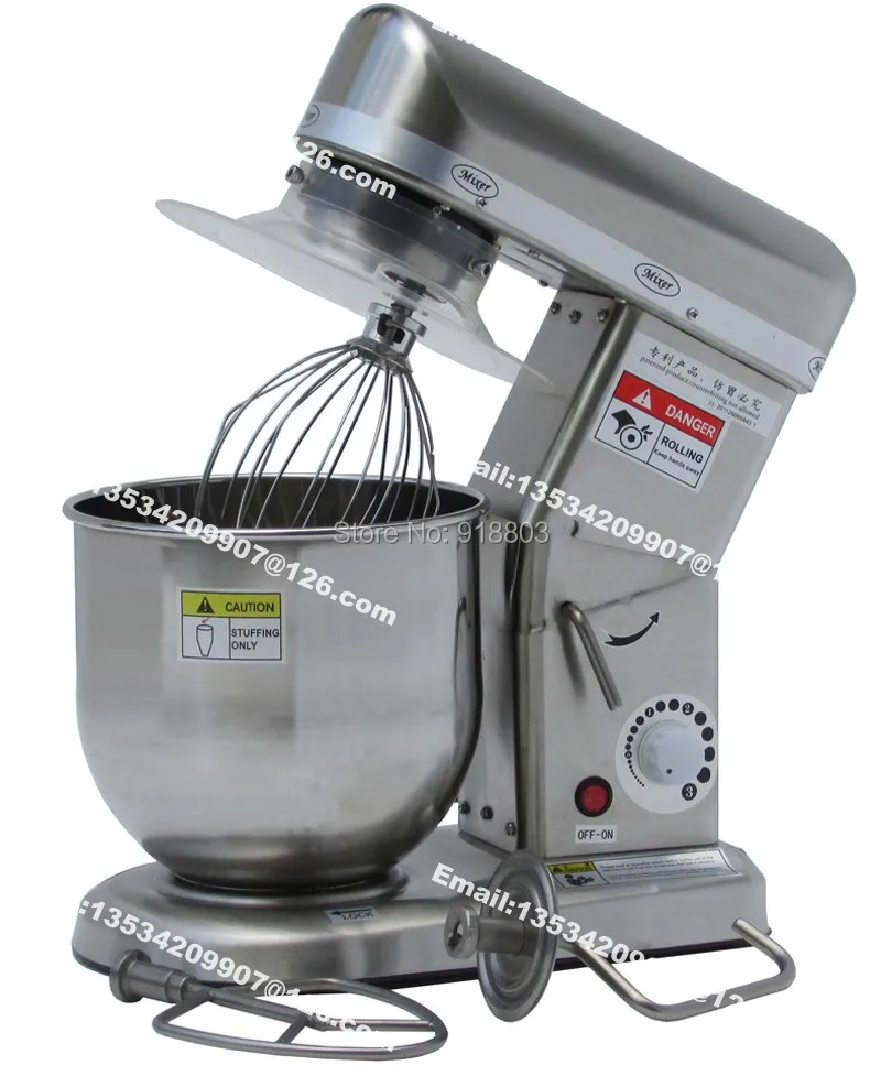 7L Commercial Use 220v Electric Stainless Steel Food Cream Batter Mixer