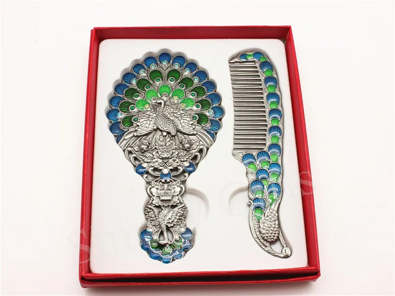 Peacock mirror comb sets (12)