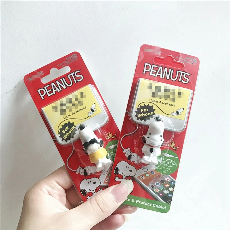 Lovely Bite Cartoon Cable Protector for iPhone 6 7 8 pin X XS Max iPod Universal Cord Protection Cover USB Charging Cable Winder