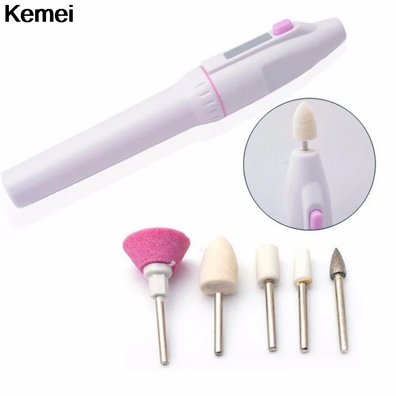 

5 in 1 Electric Nail Files Sawing Nail File Salon shaper Manicure Machine Kit Device for manicure Nail art Drill Buffers Tool