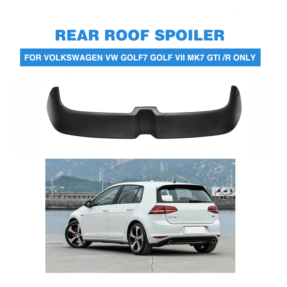 Задний спойлер на крышу для Volkswagen VW Golf 7 VII MK7 GTI/R 2014 2017 FRP черный козырек окна|rear roof