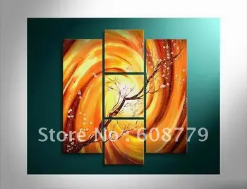 

Yellow Peach Blossom Design Canvas Oil Painting LRGP0514