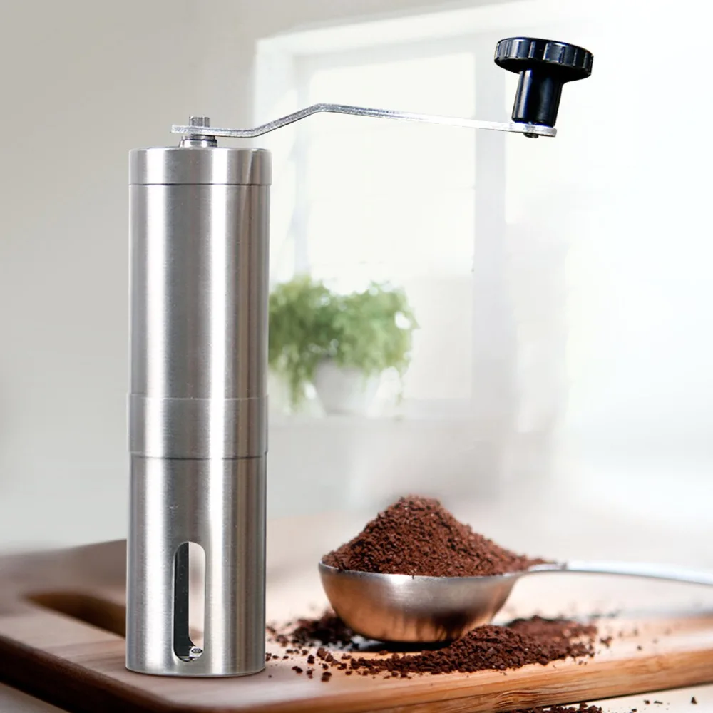 

Manual Coffee Machine Coffee Bean Grinder Stainless Steel Mini Crusher Hand-Operated Kitchen Tools Saffron Grinder Sturdy