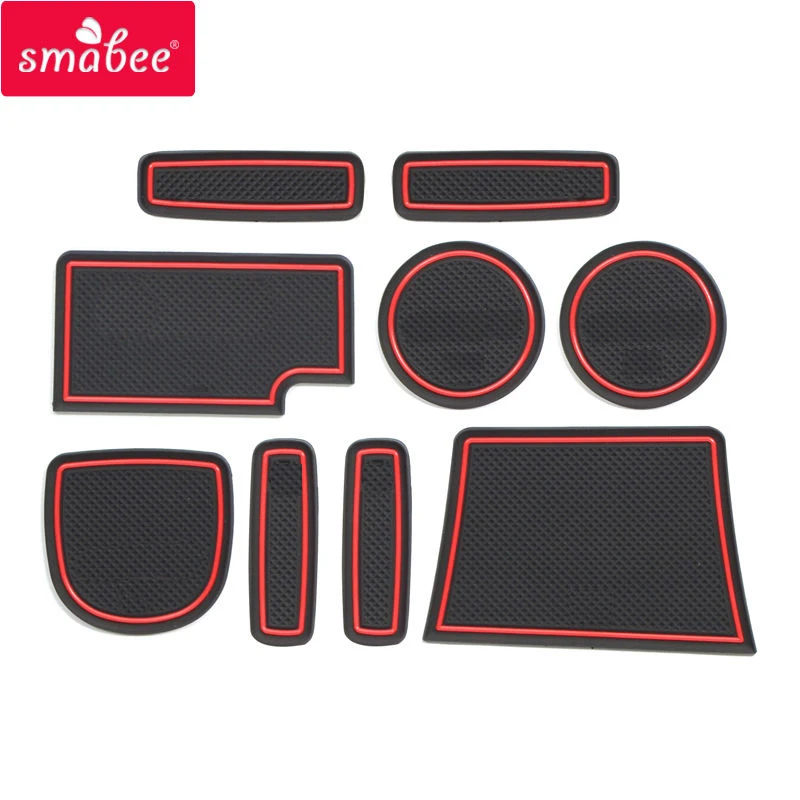 9 шт. резиновые коврики для дверей HONDA AMAZE BRIO 2015 2017|pad pad|pad for cuppads door |