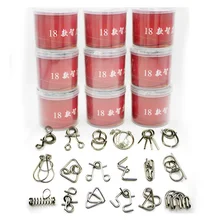 Новинка, 18 шт./компл., головоломка, игрушки для мозговых игр, решение для детей, взрослых, развивающий подарок на год