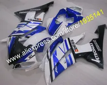 Hot Sales,For Yamaha YZF600 R6 fairings kit 2008-2016 blue black white YZF-R6 08-16 motorcycle parts YZFR6 (Injection molding)