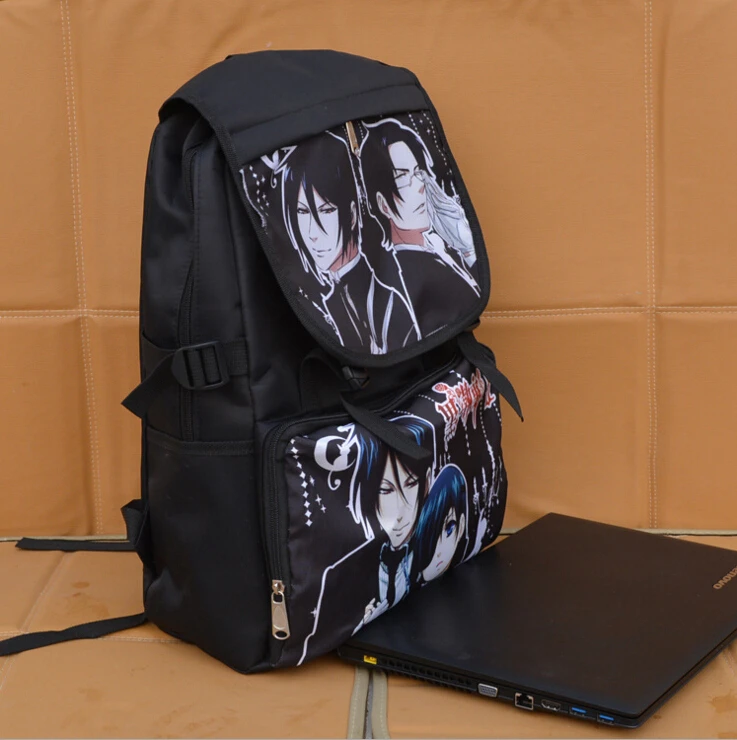 Black Butler 2 Kuroshitsuji II Ciel/&Sebastian Schoolbag Bag Backpack Cosplay