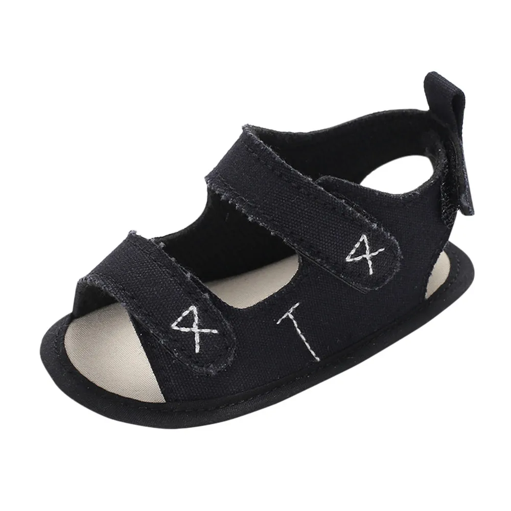 Летние парусиновые детские сандалии с вышивкой и нескользящей подошвой г. Нескользящая обувь с вышивкой на мягкой подошве для мальчиков и девочек# YL1