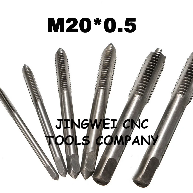 HSS machine tap, screw thread tap M20x0.5 fine pitch, metric machine