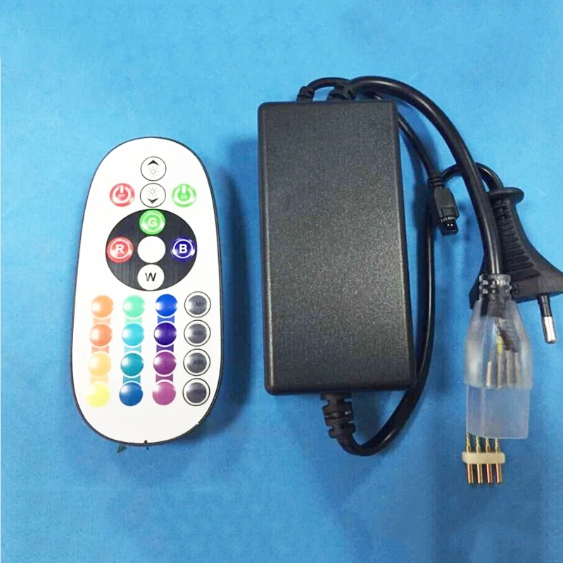 AC 220V RGB Led Controller 20 24 Keys Wireless IR Remote Control Dimmer for 3528 5050