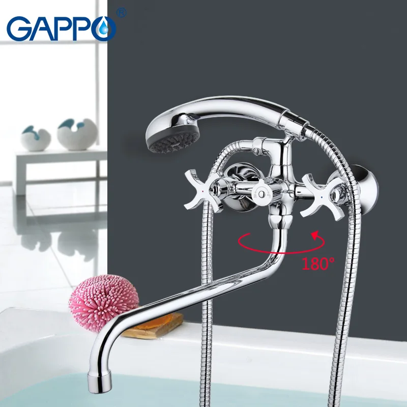 

GAPPO New bathroom shower faucet set wall tap Brass sink water mixer hand shower Bathtub head bronze banheiro bano GA2243