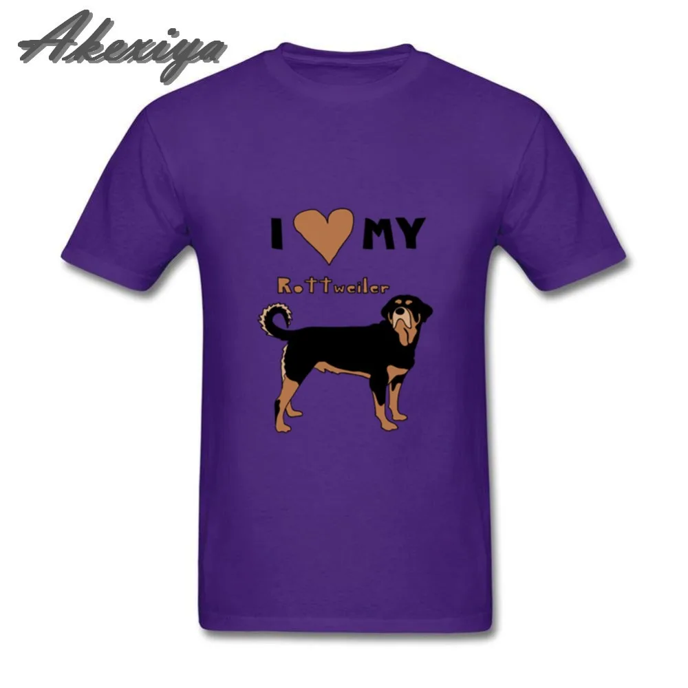 I Love My Rottweiler Man Футболка Новое поступление Модная хлопковая дешевая футболка по
