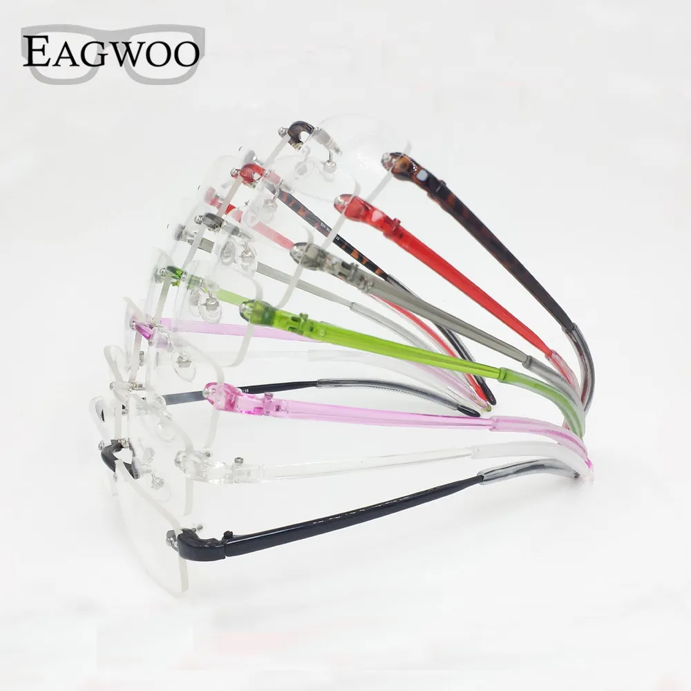 Aliexpress.com : Buy EAGWOO Plastic TR Eyeglasses Rimless ...
