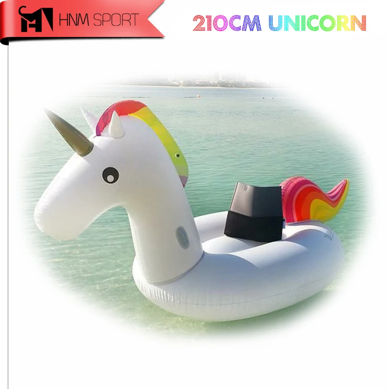 83Inch 2.1M Gaint Inflatable Unicorns Air Mattresses Air Sofa Rideable