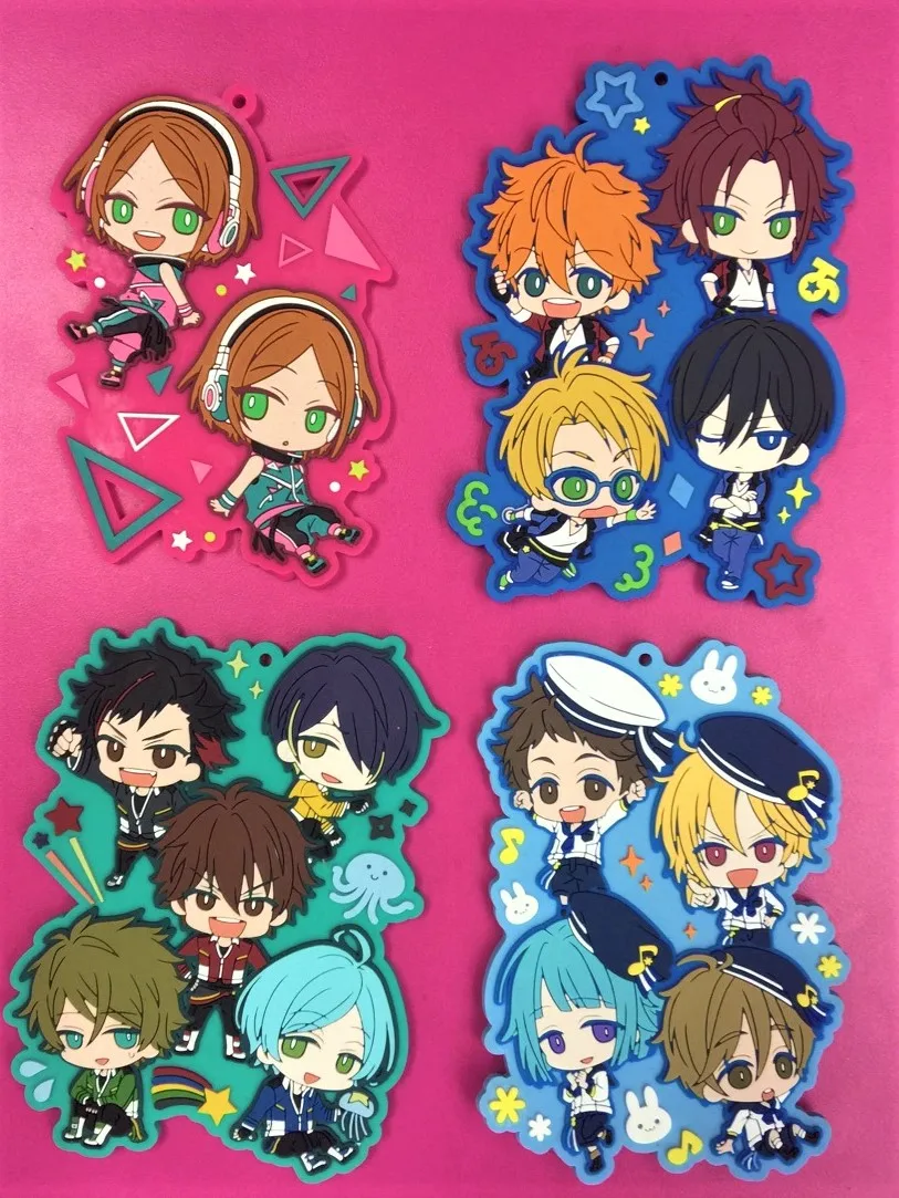 G304 2018 New arrival Original Japanese anime figure Ensemble Stars rubber Silicone sweet smell mobile phone charms keychain strap