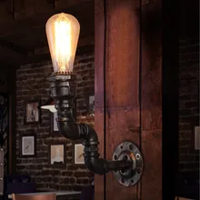Лофт стиль промышленный винтажный настенный светильник для дома Античный водопровод лампа прикроватная Эдисона настенное бра освещение в помещении