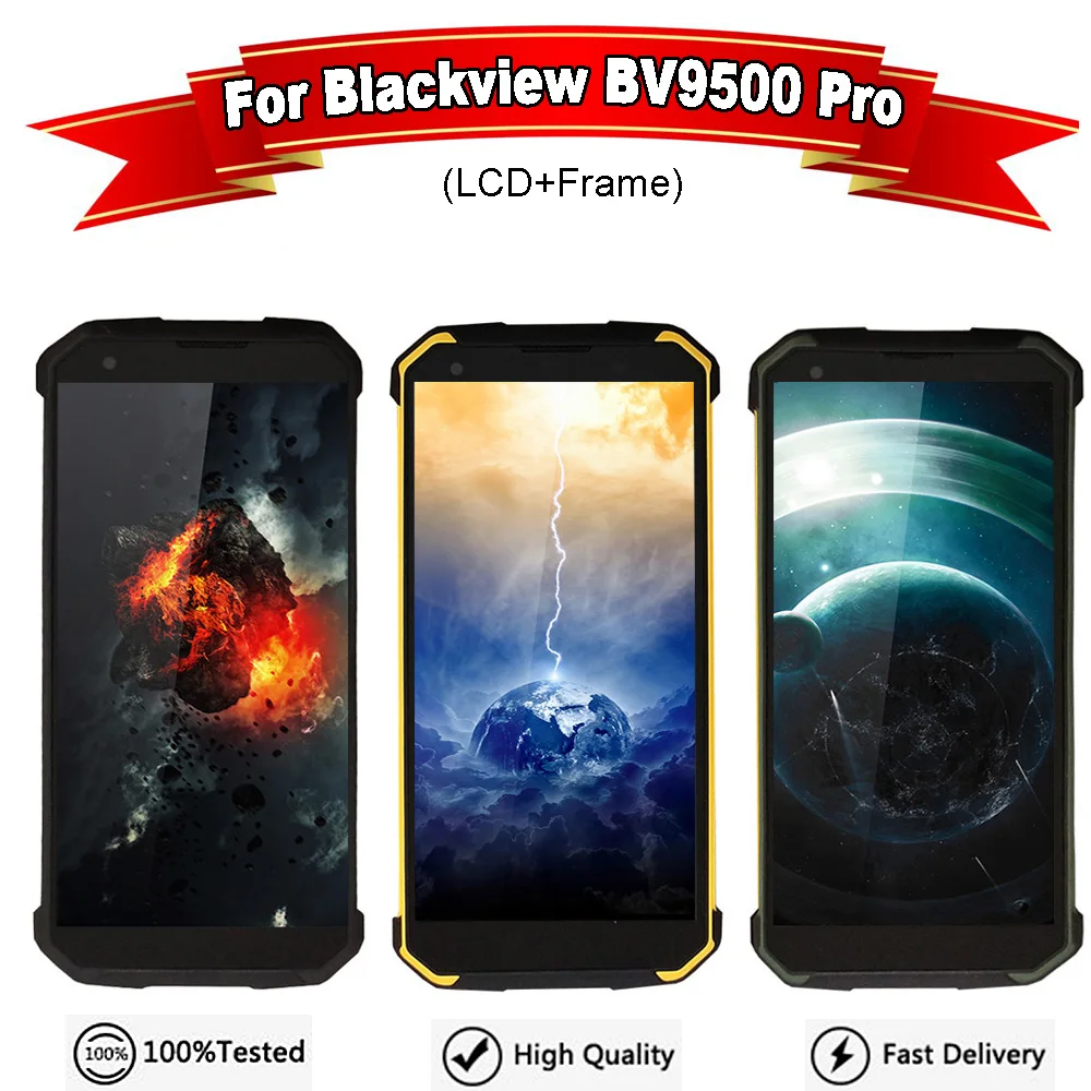 

For Blackview BV9500 Pro LCD Display+Touch Screen Digitizer+Frame Assembly Original quality LCD+Touch Digitizer for BV9500 LCD