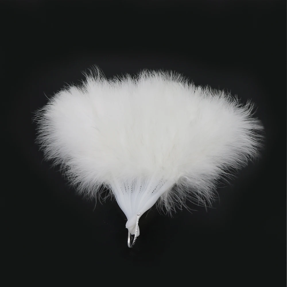 11 white fluffy turkey fan 3