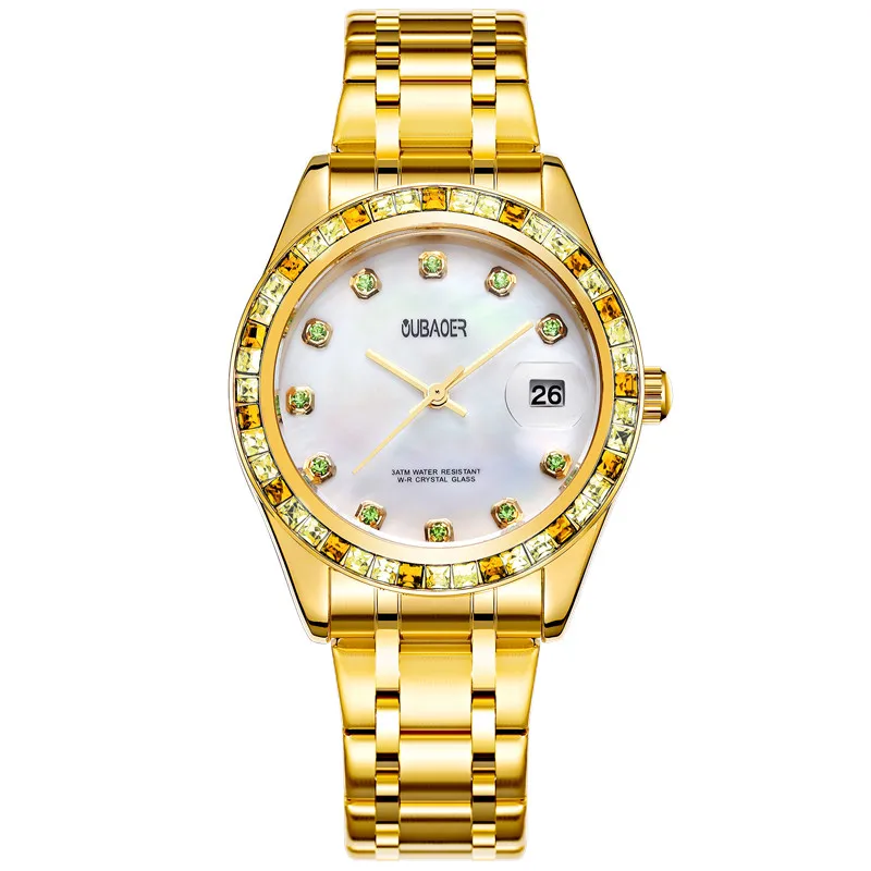 Бренд oubaoer часы relojes mujer 2017 relogio feminino женские наручные кварцевые horloge saat|saat|saat womensaat