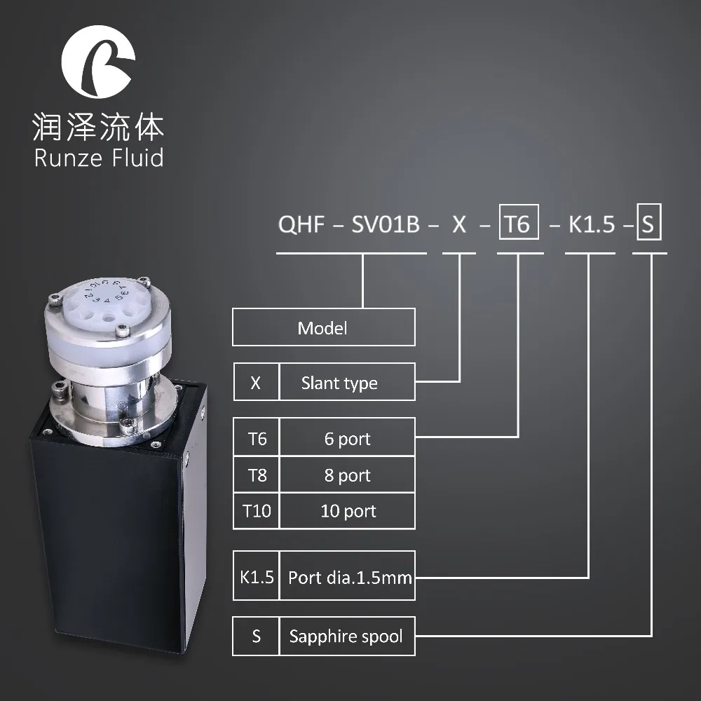 

8 way Switching Valve for Analytical Chemical Instruments
