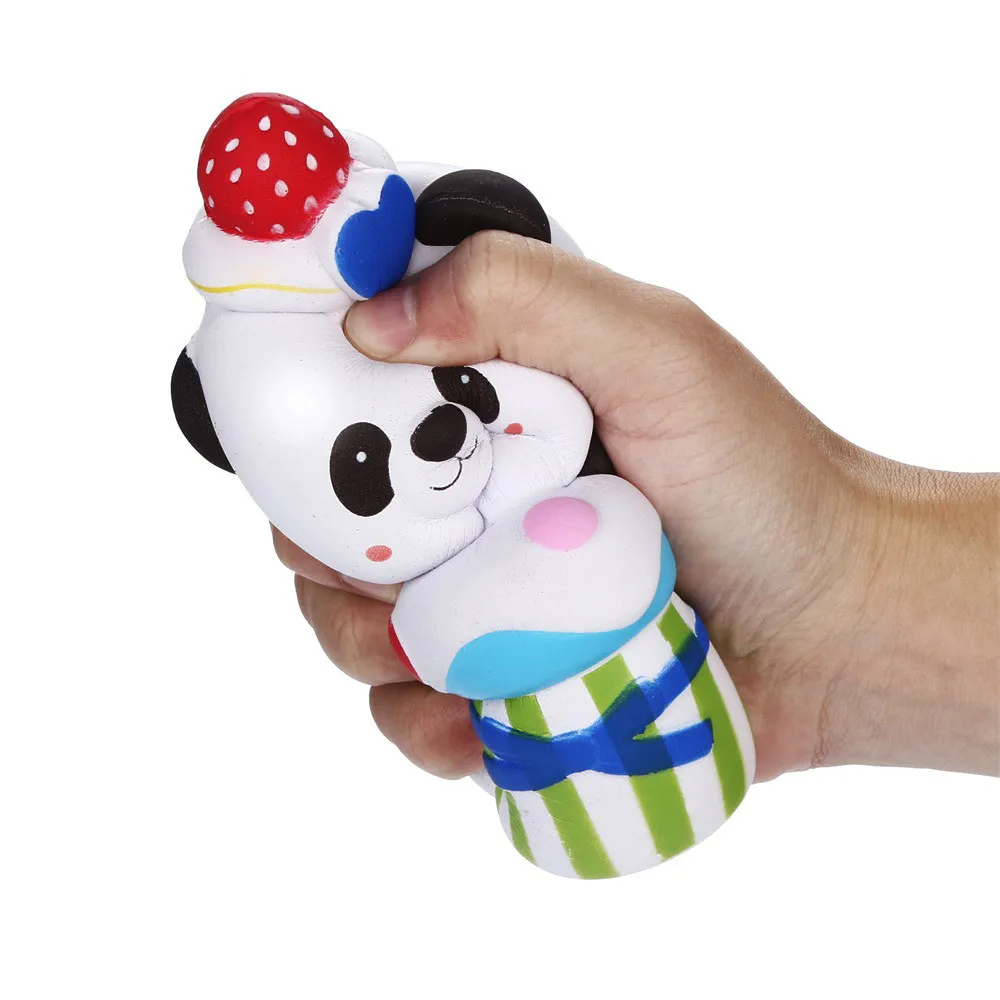 Торт панда ЖИВОТНЫЕ мягкими jumbo милые замедлить рост Kawaii пищащая игрушка для детей против стресса успокаивающий декомпрессии Squeeze Игрушка