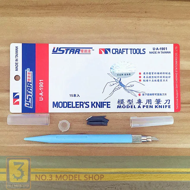 Ustar UA1901 Modeler’s Knife Pen Knife Model Tools Model Building Tools Hobby Airbrush Tools Accessory Model Building Kits TOOLS Gender: Unisex