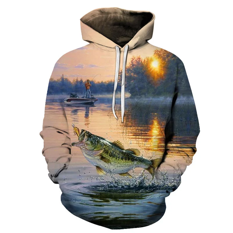 

ZUTTER new hip hop sweatshirt men/women 3D hoodie printed animal fish grass carp pattern casual hoodie S-6XL